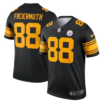 mens nike pat freiermuth black pittsburgh steelers alternat